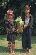 Akha  youth  in  their  beautiful  costumers