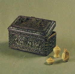 Silver  betel-nut  box
