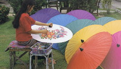 paper  umbrellas  in  Chaing  Mai